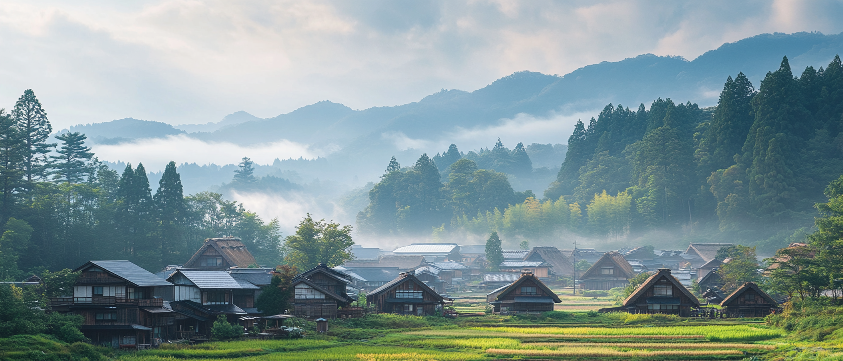 田園風景パノラマ